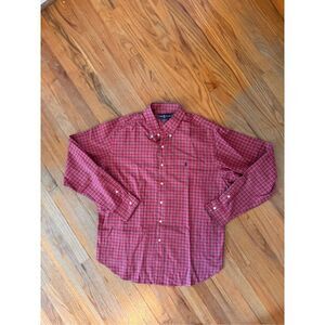 Ralph Lauren Plaid Oxford Shirt Red Size XL